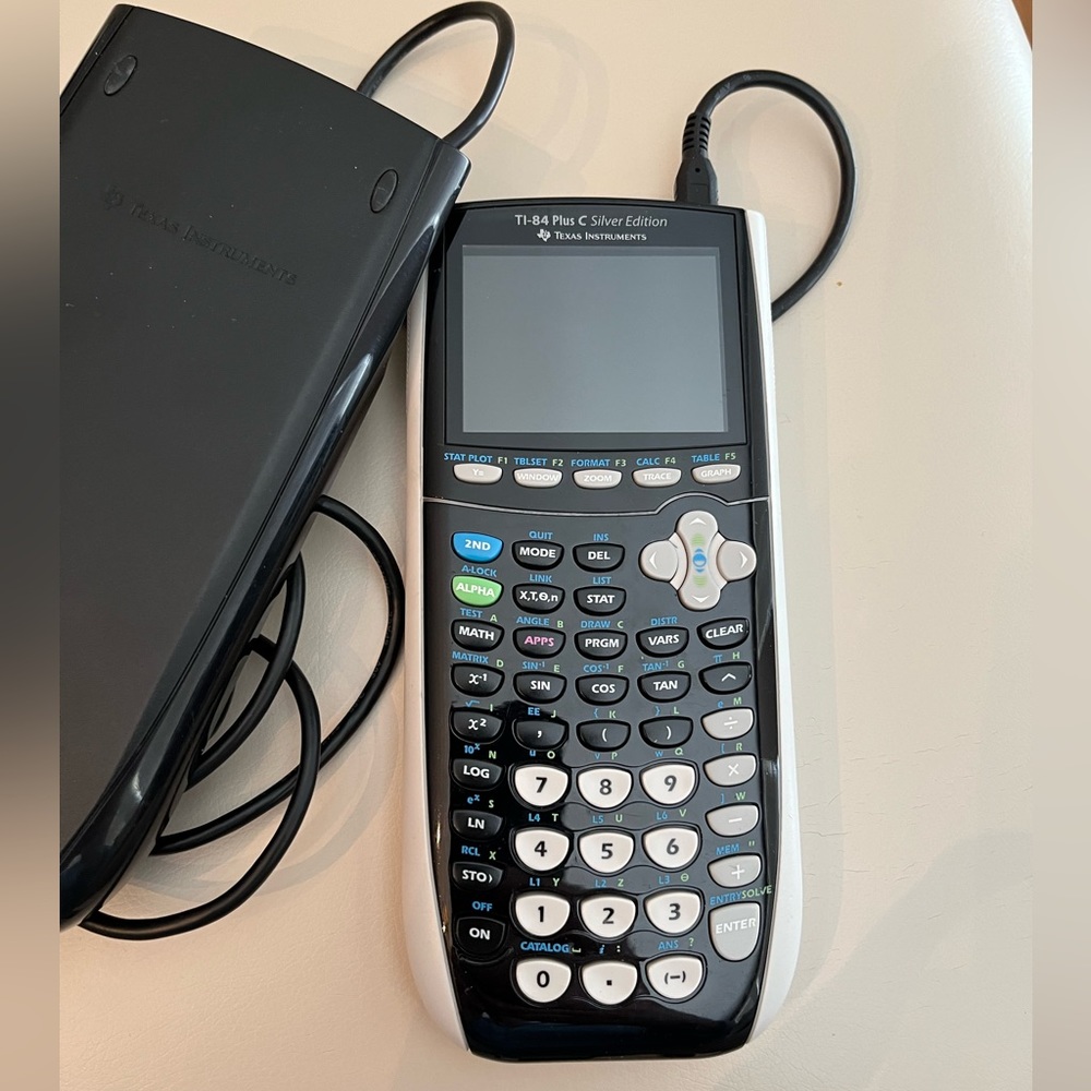 TI-84 Plus C Silver edition graphing calculator
